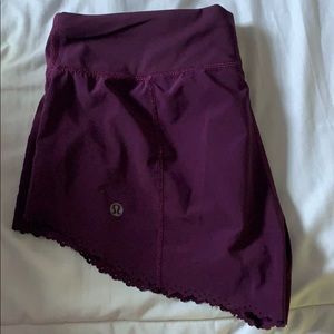 Purple lulu lemon shorts
